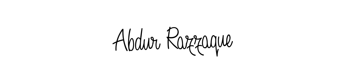 You should practise on your own different ways (Angelique-Rose-font-FFP) to write your name (Abdur Razzaque) in signature. don't let someone else do it for you. Abdur Razzaque signature style 5 images and pictures png