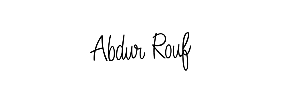 You should practise on your own different ways (Angelique-Rose-font-FFP) to write your name (Abdur Rouf) in signature. don't let someone else do it for you. Abdur Rouf signature style 5 images and pictures png