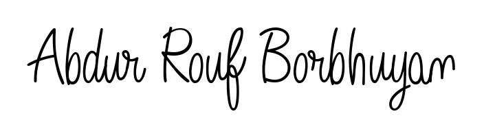 Transform the name Abdur Rouf Borbhuyan into a signature masterpiece using Angelique-Rose-font-FFP font. Ideal for photographers, artists, and creators looking for watermarks. Abdur Rouf Borbhuyan signature style 5 images and pictures png