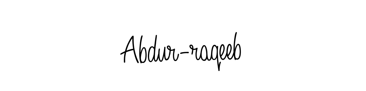 Create a beautiful signature design for name Abdur-raqeeb. With this signature (Angelique-Rose-font-FFP) fonts, you can make a handwritten signature for free. Abdur-raqeeb signature style 5 images and pictures png