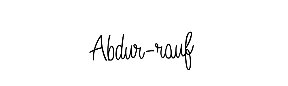 Make a beautiful signature design for name Abdur-rauf. With this signature (Angelique-Rose-font-FFP) style, you can create a handwritten signature for free. Abdur-rauf signature style 5 images and pictures png