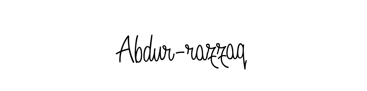 Design your own signature with our free online signature maker. With this signature software, you can create a handwritten (Angelique-Rose-font-FFP) signature for name Abdur-razzaq. Abdur-razzaq signature style 5 images and pictures png