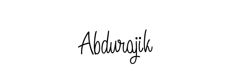 How to make Abdurajik name signature. Use Angelique-Rose-font-FFP style for creating short signs online. This is the latest handwritten sign. Abdurajik signature style 5 images and pictures png