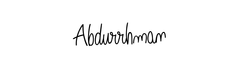 Angelique-Rose-font-FFP is a professional signature style that is perfect for those who want to add a touch of class to their signature. It is also a great choice for those who want to make their signature more unique. Get Abdurrhman name to fancy signature for free. Abdurrhman signature style 5 images and pictures png
