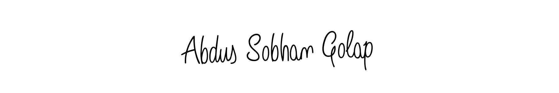 Use a signature maker to create a handwritten signature online. With this signature software, you can design (Angelique-Rose-font-FFP) your own signature for name Abdus Sobhan Golap. Abdus Sobhan Golap signature style 5 images and pictures png