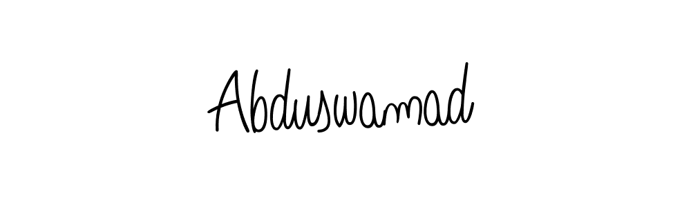 Design your own signature with our free online signature maker. With this signature software, you can create a handwritten (Angelique-Rose-font-FFP) signature for name Abduswamad. Abduswamad signature style 5 images and pictures png