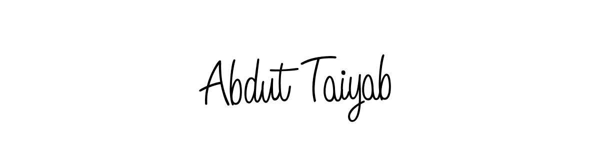 Design your own signature with our free online signature maker. With this signature software, you can create a handwritten (Angelique-Rose-font-FFP) signature for name Abdut Taiyab. Abdut Taiyab signature style 5 images and pictures png