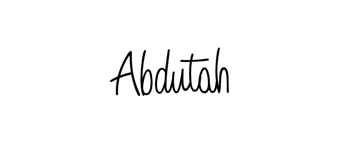 Angelique-Rose-font-FFP is a professional signature style that is perfect for those who want to add a touch of class to their signature. It is also a great choice for those who want to make their signature more unique. Get Abdutah name to fancy signature for free. Abdutah signature style 5 images and pictures png