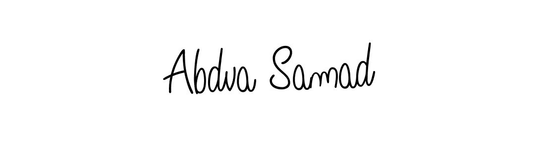 You should practise on your own different ways (Angelique-Rose-font-FFP) to write your name (Abdva Samad) in signature. don't let someone else do it for you. Abdva Samad signature style 5 images and pictures png