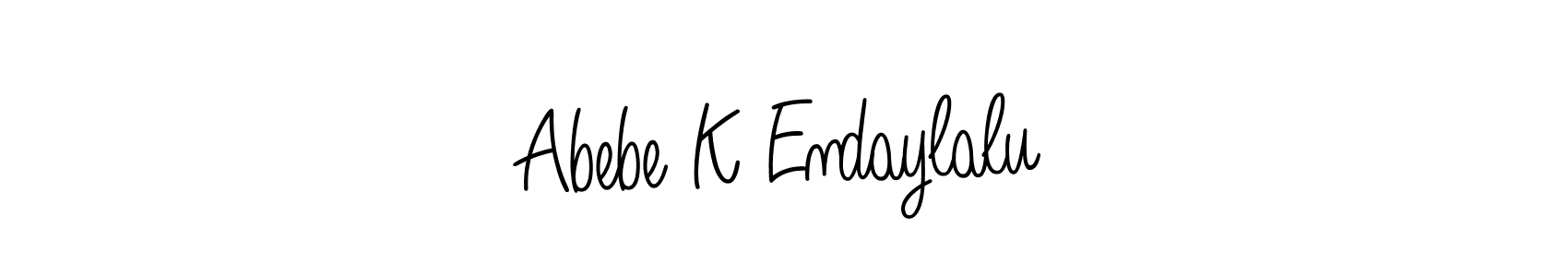 Here are the top 10 professional signature styles for the name Abebe K Endaylalu. These are the best autograph styles you can use for your name. Abebe K Endaylalu signature style 5 images and pictures png