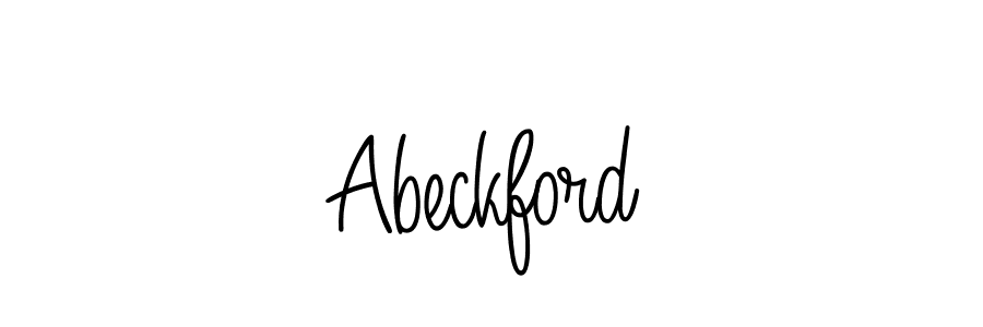 Create a beautiful signature design for name Abeckford. With this signature (Angelique-Rose-font-FFP) fonts, you can make a handwritten signature for free. Abeckford signature style 5 images and pictures png