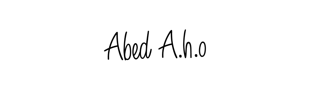 How to make Abed A.h.o signature? Angelique-Rose-font-FFP is a professional autograph style. Create handwritten signature for Abed A.h.o name. Abed A.h.o signature style 5 images and pictures png