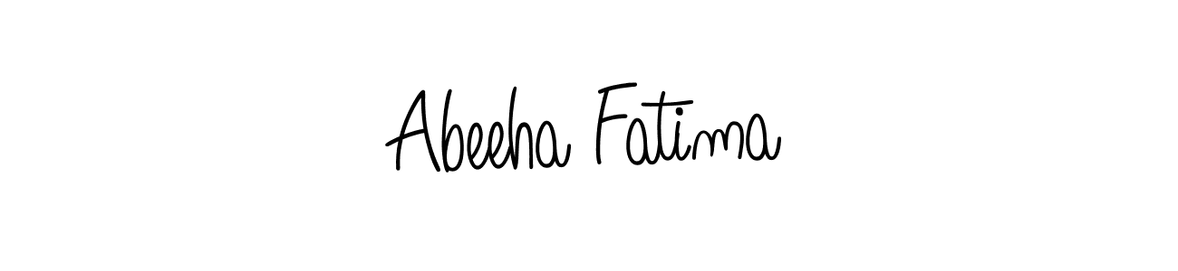 Also we have Abeeha Fatima name is the best signature style. Create professional handwritten signature collection using Angelique-Rose-font-FFP autograph style. Abeeha Fatima signature style 5 images and pictures png