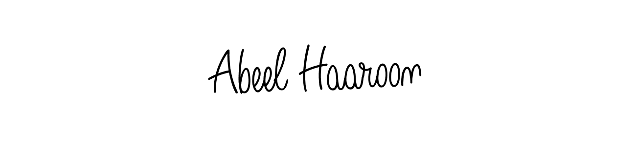 Design your own signature with our free online signature maker. With this signature software, you can create a handwritten (Angelique-Rose-font-FFP) signature for name Abeel Haaroon. Abeel Haaroon signature style 5 images and pictures png