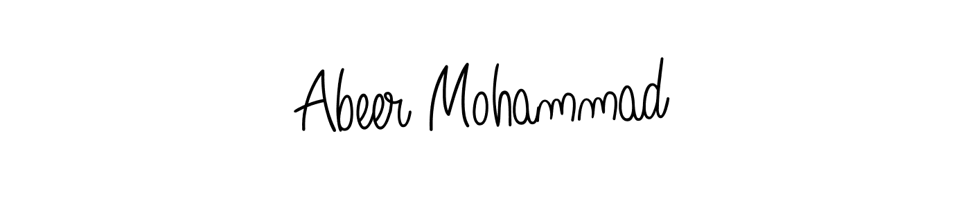 It looks lik you need a new signature style for name Abeer Mohammad. Design unique handwritten (Angelique-Rose-font-FFP) signature with our free signature maker in just a few clicks. Abeer Mohammad signature style 5 images and pictures png