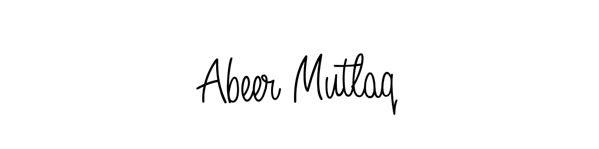Design your own signature with our free online signature maker. With this signature software, you can create a handwritten (Angelique-Rose-font-FFP) signature for name Abeer Mutlaq. Abeer Mutlaq signature style 5 images and pictures png