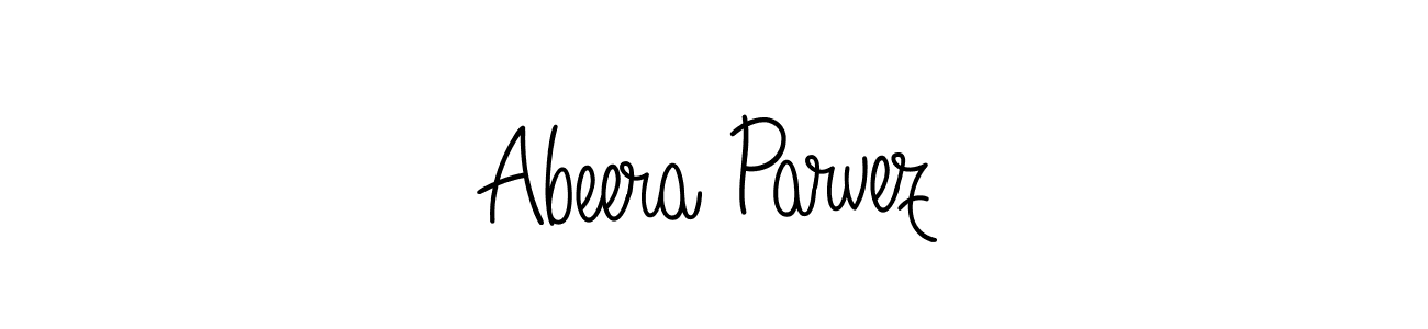 Abeera Parvez stylish signature style. Best Handwritten Sign (Angelique-Rose-font-FFP) for my name. Handwritten Signature Collection Ideas for my name Abeera Parvez. Abeera Parvez signature style 5 images and pictures png