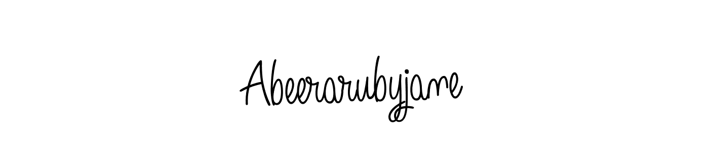 if you are searching for the best signature style for your name Abeerarubyjane. so please give up your signature search. here we have designed multiple signature styles  using Angelique-Rose-font-FFP. Abeerarubyjane signature style 5 images and pictures png