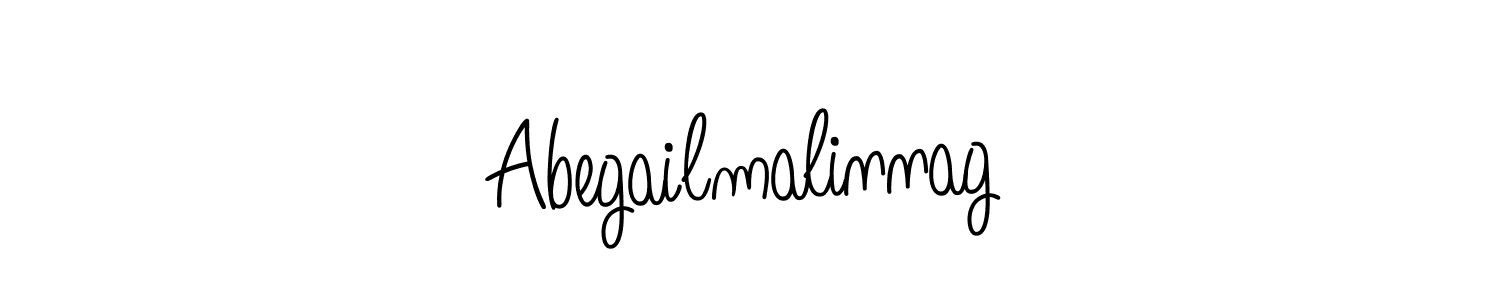 Create a beautiful signature design for name Abegailmalinnag. With this signature (Angelique-Rose-font-FFP) fonts, you can make a handwritten signature for free. Abegailmalinnag signature style 5 images and pictures png