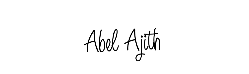Abel Ajith stylish signature style. Best Handwritten Sign (Angelique-Rose-font-FFP) for my name. Handwritten Signature Collection Ideas for my name Abel Ajith. Abel Ajith signature style 5 images and pictures png
