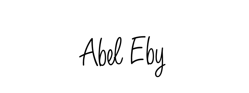 Make a beautiful signature design for name Abel Eby. With this signature (Angelique-Rose-font-FFP) style, you can create a handwritten signature for free. Abel Eby signature style 5 images and pictures png