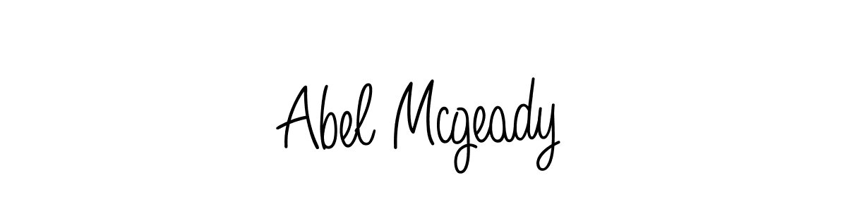 How to make Abel Mcgeady name signature. Use Angelique-Rose-font-FFP style for creating short signs online. This is the latest handwritten sign. Abel Mcgeady signature style 5 images and pictures png