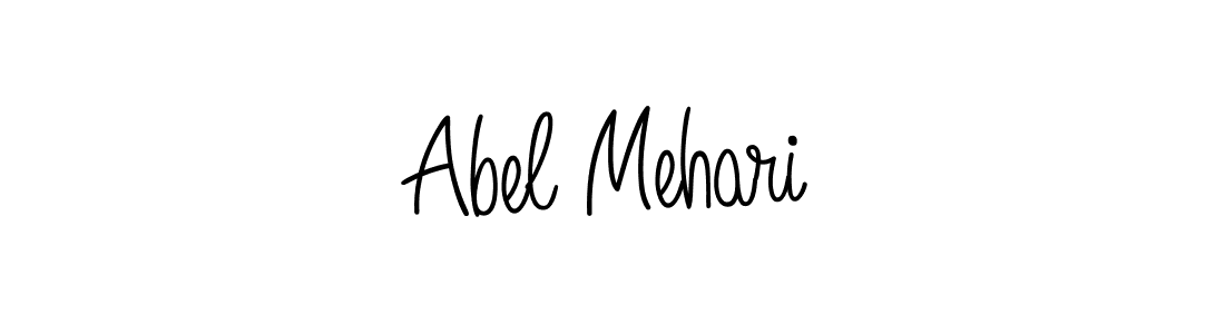 Abel Mehari stylish signature style. Best Handwritten Sign (Angelique-Rose-font-FFP) for my name. Handwritten Signature Collection Ideas for my name Abel Mehari. Abel Mehari signature style 5 images and pictures png