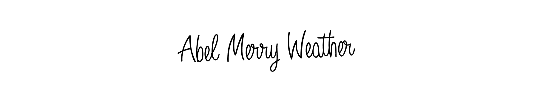 How to make Abel Merry Weather name signature. Use Angelique-Rose-font-FFP style for creating short signs online. This is the latest handwritten sign. Abel Merry Weather signature style 5 images and pictures png