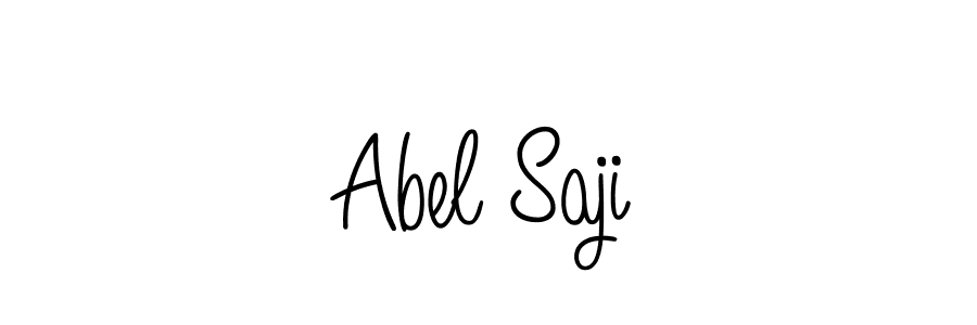 How to make Abel Saji name signature. Use Angelique-Rose-font-FFP style for creating short signs online. This is the latest handwritten sign. Abel Saji signature style 5 images and pictures png