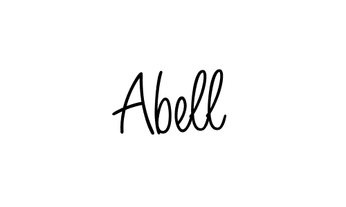 You should practise on your own different ways (Angelique-Rose-font-FFP) to write your name (Abell) in signature. don't let someone else do it for you. Abell signature style 5 images and pictures png