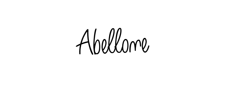 Make a beautiful signature design for name Abellone. With this signature (Angelique-Rose-font-FFP) style, you can create a handwritten signature for free. Abellone signature style 5 images and pictures png