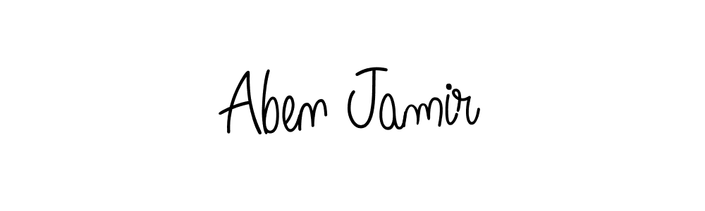 Best and Professional Signature Style for Aben Jamir. Angelique-Rose-font-FFP Best Signature Style Collection. Aben Jamir signature style 5 images and pictures png