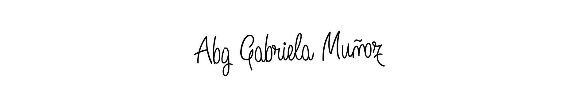 Also You can easily find your signature by using the search form. We will create Abg Gabriela Muñoz name handwritten signature images for you free of cost using Angelique-Rose-font-FFP sign style. Abg Gabriela Muñoz signature style 5 images and pictures png