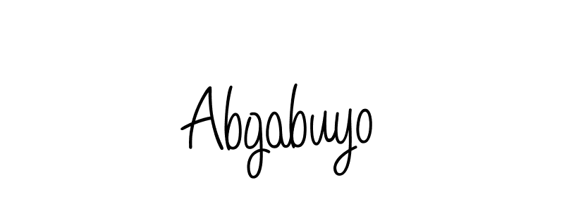 Create a beautiful signature design for name Abgabuyo. With this signature (Angelique-Rose-font-FFP) fonts, you can make a handwritten signature for free. Abgabuyo signature style 5 images and pictures png