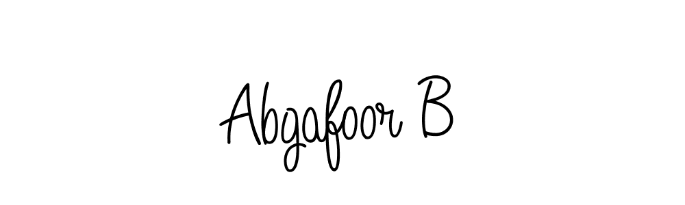 You should practise on your own different ways (Angelique-Rose-font-FFP) to write your name (Abgafoor B) in signature. don't let someone else do it for you. Abgafoor B signature style 5 images and pictures png