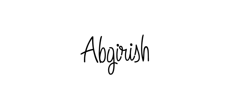 It looks lik you need a new signature style for name Abgirish. Design unique handwritten (Angelique-Rose-font-FFP) signature with our free signature maker in just a few clicks. Abgirish signature style 5 images and pictures png