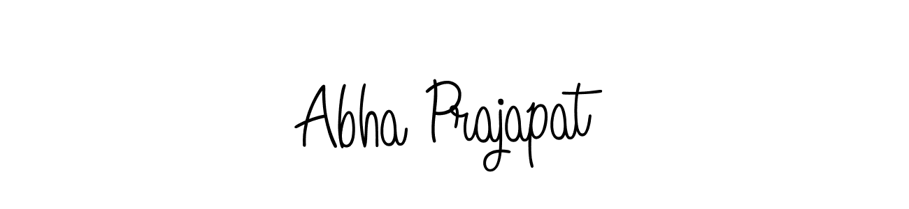 Design your own signature with our free online signature maker. With this signature software, you can create a handwritten (Angelique-Rose-font-FFP) signature for name Abha Prajapat. Abha Prajapat signature style 5 images and pictures png