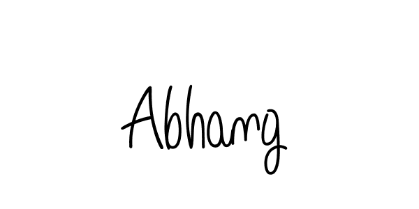 Make a beautiful signature design for name Abhang. Use this online signature maker to create a handwritten signature for free. Abhang signature style 5 images and pictures png