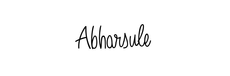 Use a signature maker to create a handwritten signature online. With this signature software, you can design (Angelique-Rose-font-FFP) your own signature for name Abharsule. Abharsule signature style 5 images and pictures png