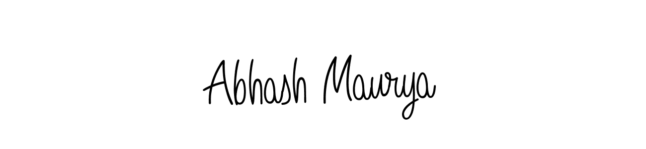 How to make Abhash Maurya signature? Angelique-Rose-font-FFP is a professional autograph style. Create handwritten signature for Abhash Maurya name. Abhash Maurya signature style 5 images and pictures png