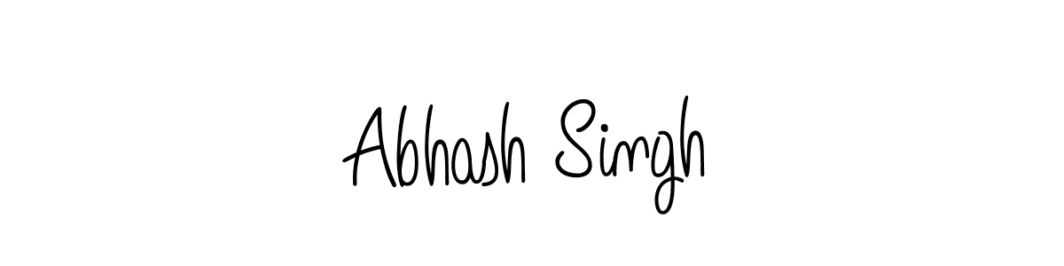 You should practise on your own different ways (Angelique-Rose-font-FFP) to write your name (Abhash Singh) in signature. don't let someone else do it for you. Abhash Singh signature style 5 images and pictures png