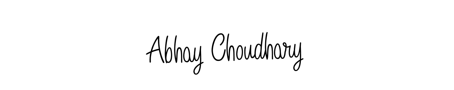 Create a beautiful signature design for name Abhay Choudhary. With this signature (Angelique-Rose-font-FFP) fonts, you can make a handwritten signature for free. Abhay Choudhary signature style 5 images and pictures png