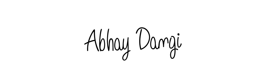 Make a beautiful signature design for name Abhay Dangi. With this signature (Angelique-Rose-font-FFP) style, you can create a handwritten signature for free. Abhay Dangi signature style 5 images and pictures png