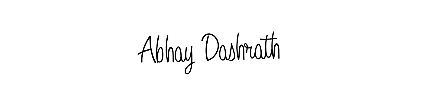 How to make Abhay Dashrath name signature. Use Angelique-Rose-font-FFP style for creating short signs online. This is the latest handwritten sign. Abhay Dashrath signature style 5 images and pictures png