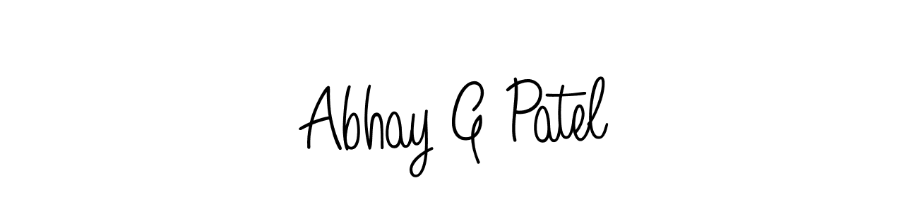 if you are searching for the best signature style for your name Abhay G Patel. so please give up your signature search. here we have designed multiple signature styles  using Angelique-Rose-font-FFP. Abhay G Patel signature style 5 images and pictures png