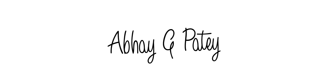 How to make Abhay G Patey signature? Angelique-Rose-font-FFP is a professional autograph style. Create handwritten signature for Abhay G Patey name. Abhay G Patey signature style 5 images and pictures png