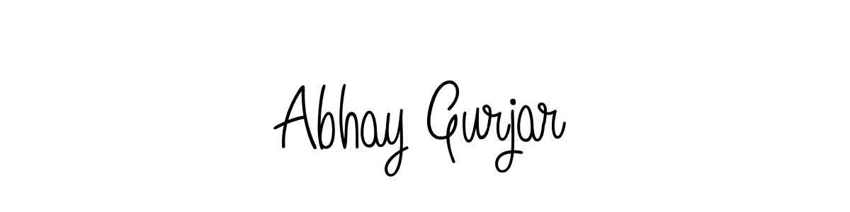 Make a beautiful signature design for name Abhay Gurjar. With this signature (Angelique-Rose-font-FFP) style, you can create a handwritten signature for free. Abhay Gurjar signature style 5 images and pictures png