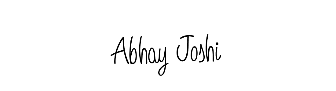 Create a beautiful signature design for name Abhay Joshi. With this signature (Angelique-Rose-font-FFP) fonts, you can make a handwritten signature for free. Abhay Joshi signature style 5 images and pictures png