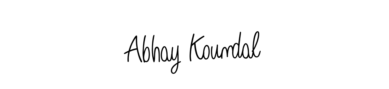 Here are the top 10 professional signature styles for the name Abhay Koundal. These are the best autograph styles you can use for your name. Abhay Koundal signature style 5 images and pictures png