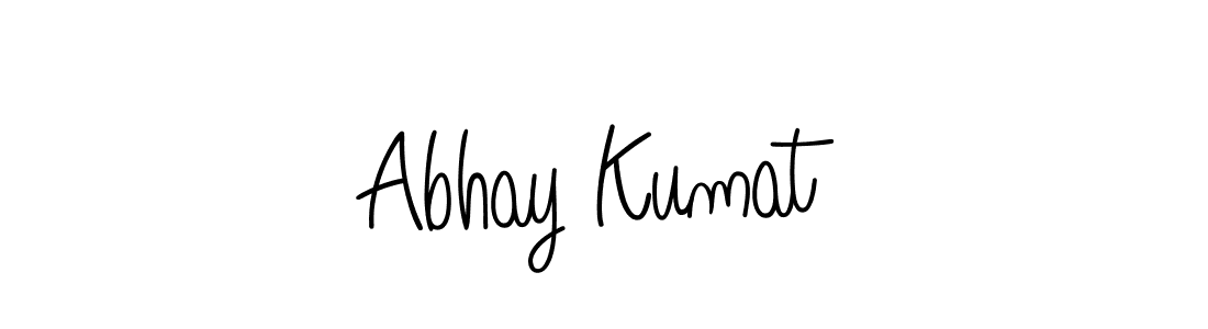 Abhay Kumat stylish signature style. Best Handwritten Sign (Angelique-Rose-font-FFP) for my name. Handwritten Signature Collection Ideas for my name Abhay Kumat. Abhay Kumat signature style 5 images and pictures png